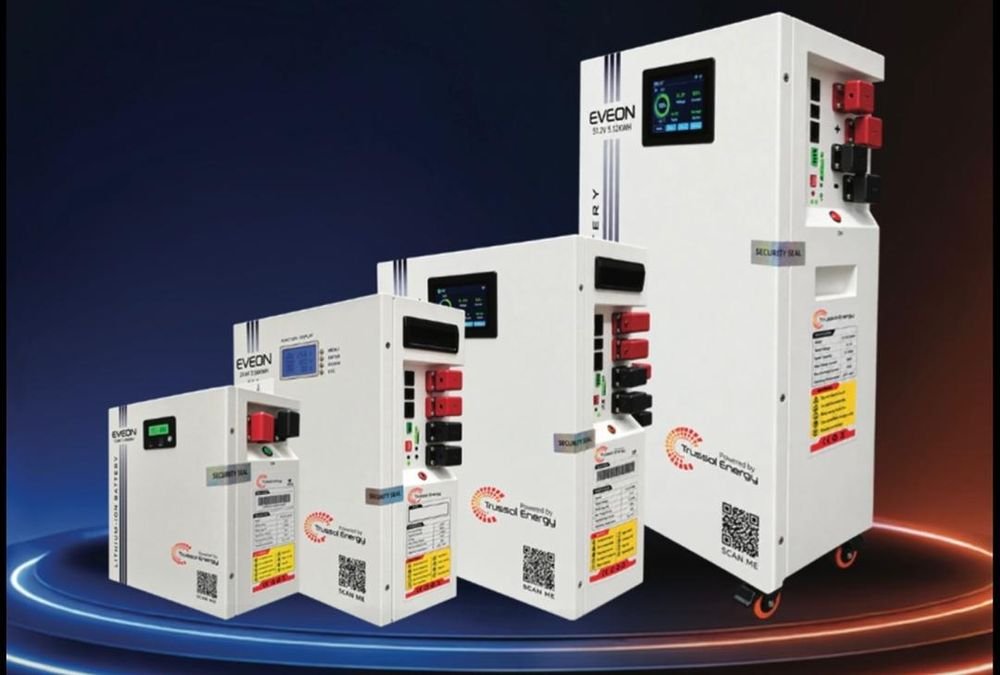 EVEON lithium battery range from 2.56 kWh to 16.07 kWh